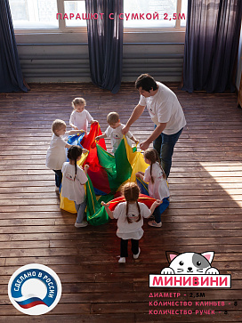 Парашют 2,5 метра с сумкой – портал поставщиков НСППО - 5